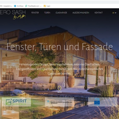 Die neue Zero Sash Website - www.zerosash.com